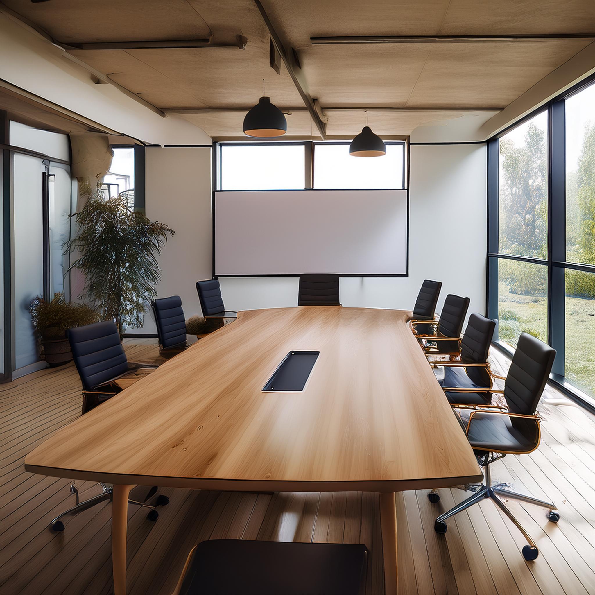 Besprechung mit Kunden in einem eleganten Konferenzraum